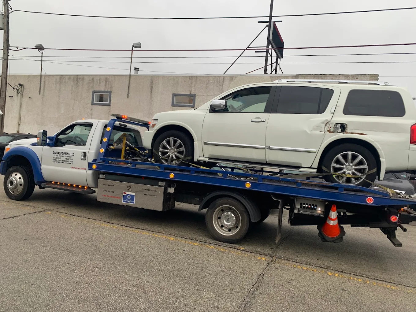 Medium-duty vehicle towing