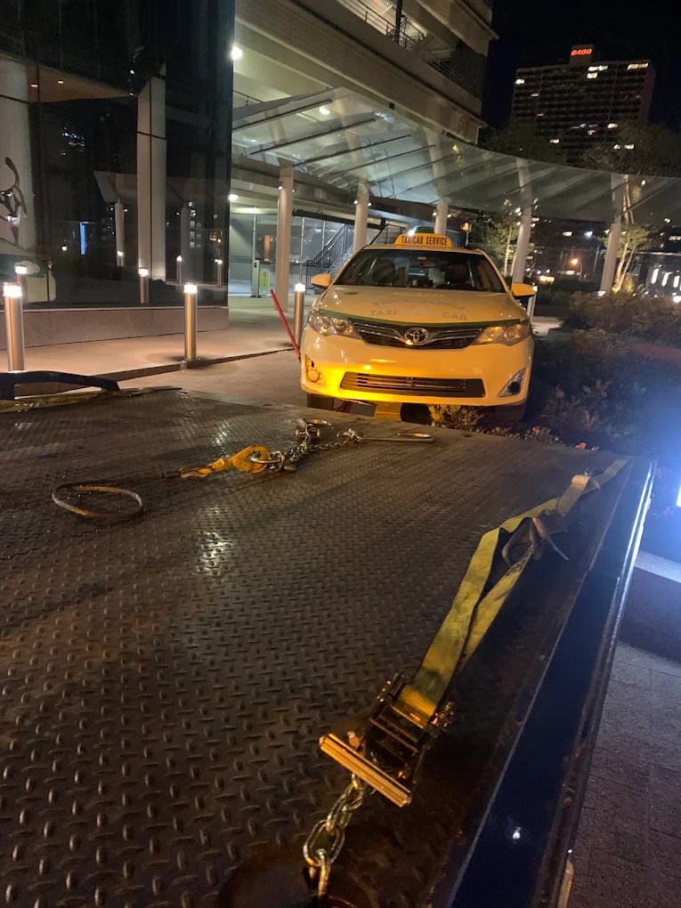 Professional vehicle impound towing